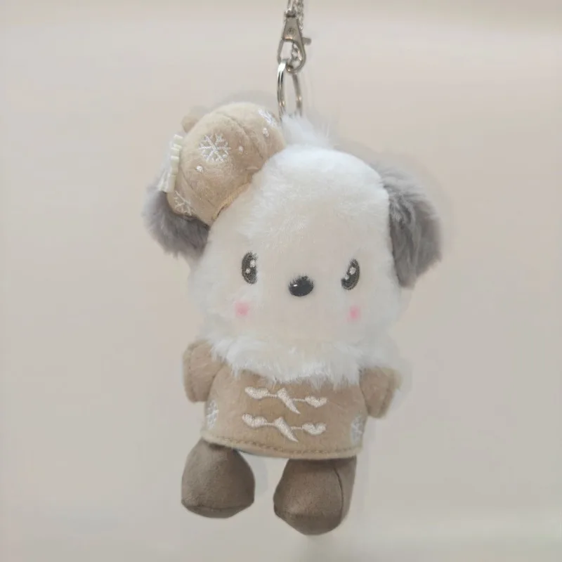 Baskenmütze Kuromi My Melody Cinnamoroll Sitzendes Plüschtier Schlüsselanhänger Weiche Stoffpuppe