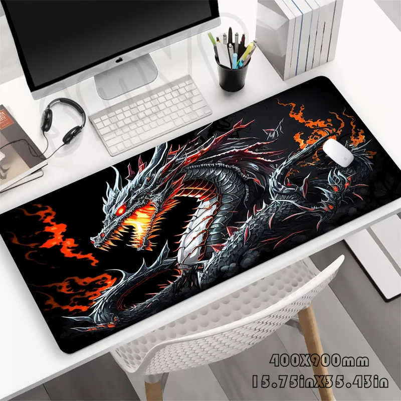 

Gamer Mousepad Draogn Mouse Pad Large Mouse Mat Natural Rubber Table Rug PC Desk Mat Design Desk Pad 100x50cm