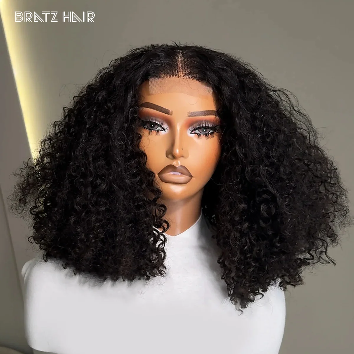 

350 Density Double Drawn Pixie Curls Natural Color Wig 2x6 4x4 Lace Closure Wigs Human Hair 13x4 HD Lace Frontal Deep Curly Wig