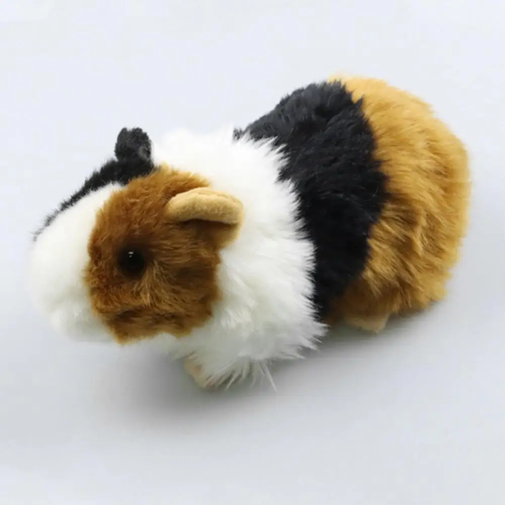 Cochon d'Inde en Peluche de 18cm, Simulation d'Animal, Mini-Insigne, Ornements, Beau Hamster