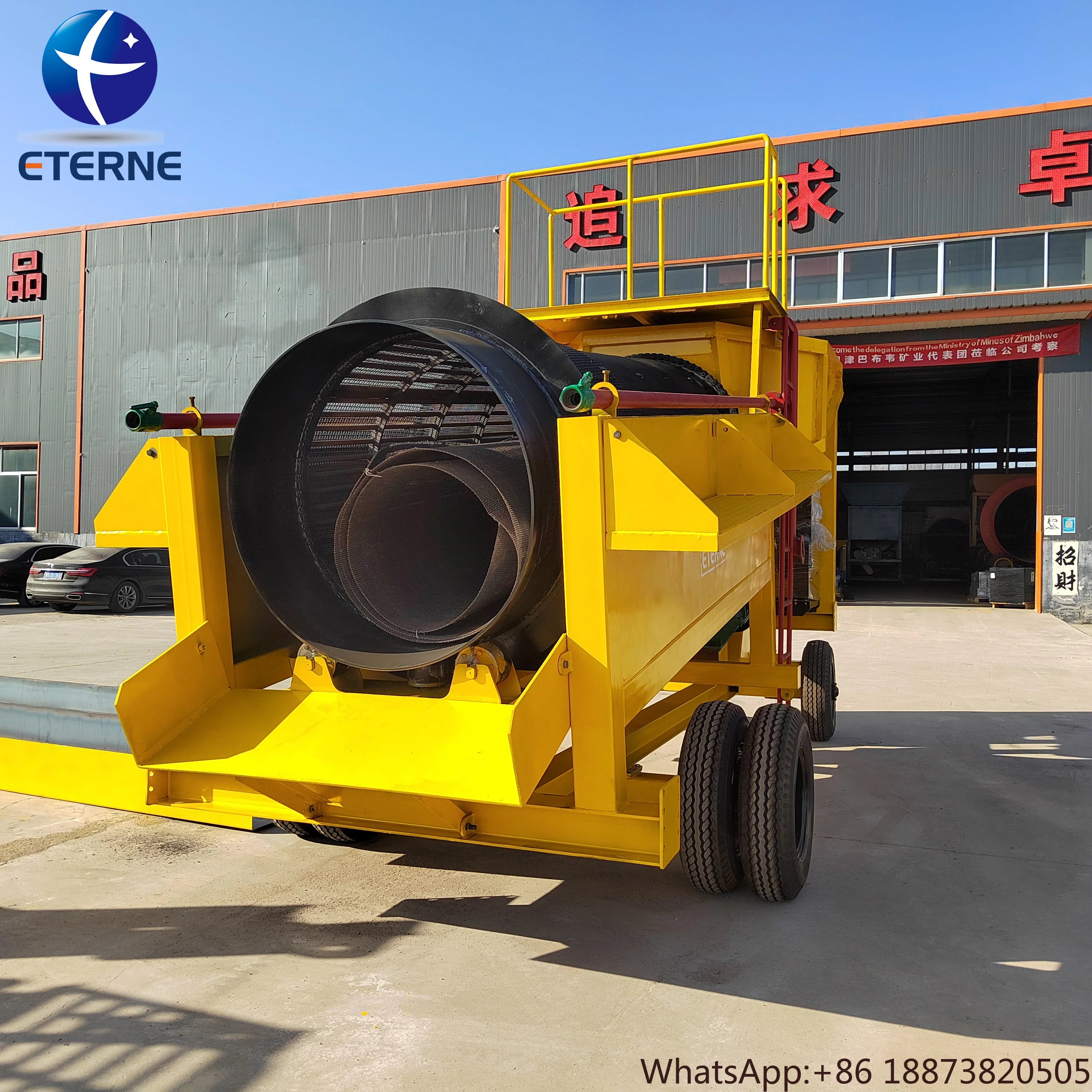 Durable Big Capacity Shandong Manufacturer Mobile Gold Trommel