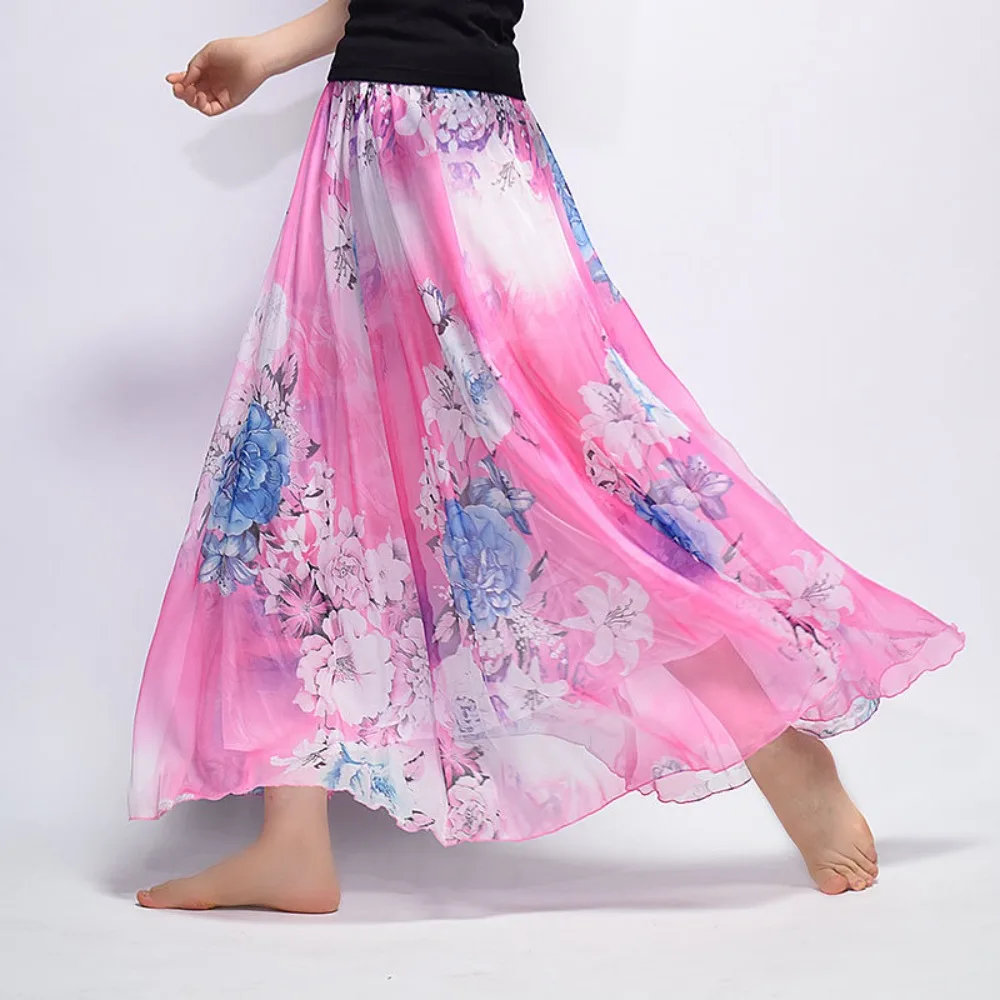 Long Skirt for Women, Casual Vintage Clothing, Elegant Bohemian Streetwear, Beach Fashion, Comfortable Y2K Skirts, Summer