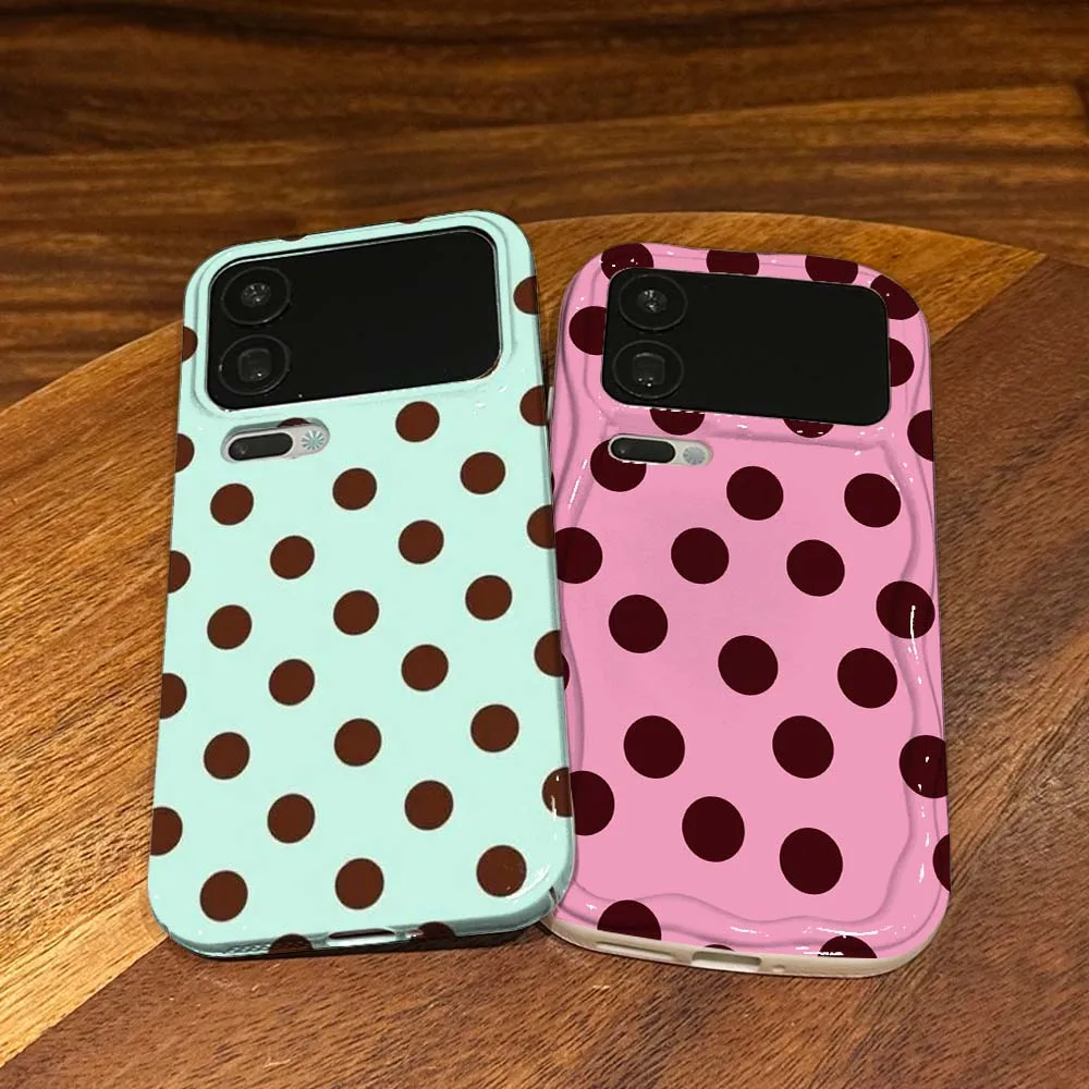 

Colorful polka dot pattern Cover For For Xiaomi 17 15 14 14T 13 12T 11 11i 11X Pro Max Lite NE 5G Feilin Wave Oil Shell