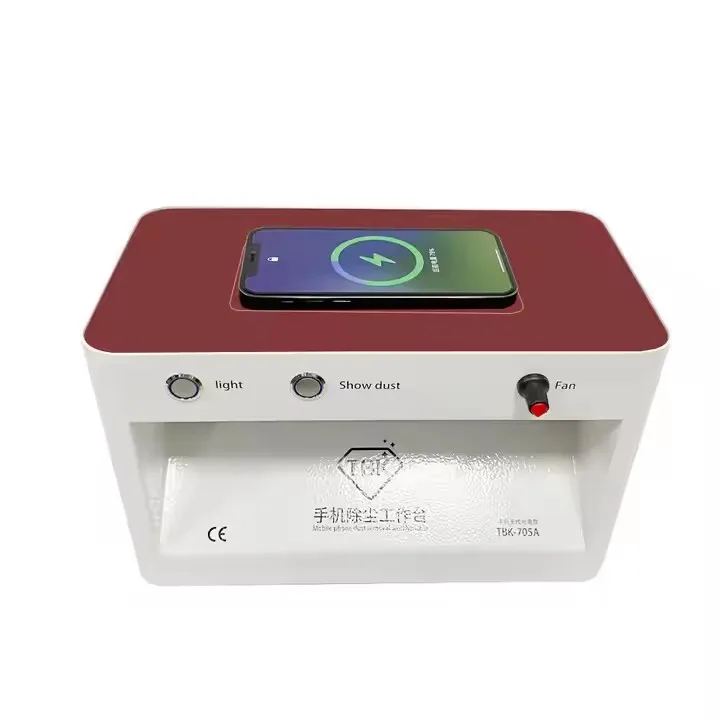 

TBK Machine TBK-705A Wireless charging micro Dust removal workbench