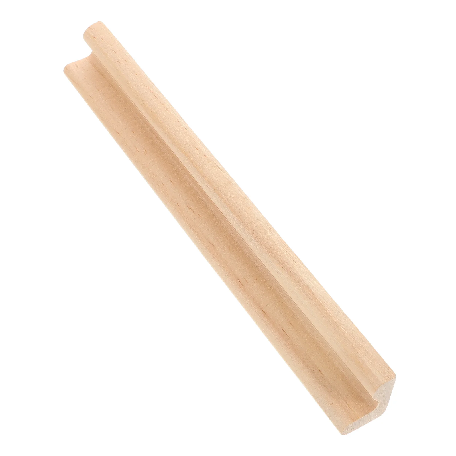 Suporte de dominó de madeira natural de 19cm, base educacional para jogos e rack de exibição decorativo, rack de dominó de madeira, rack de jogos de madeira