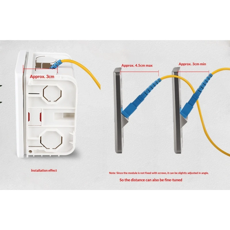 86 Type Fiber Opticals Socket Single Double Port Fiber Opticals Panel for Home