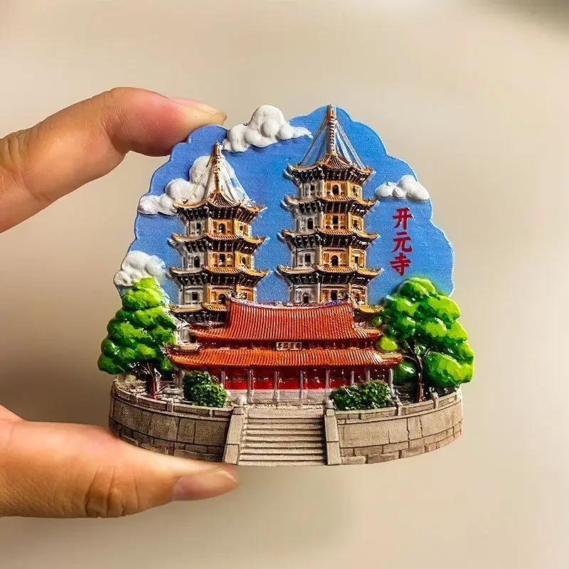 

Chinese Kaiyuan Temple (Quanzhou) 3D Resin Magnet Frigo, Aimants Réfrigérateur Cute for Home Decor, Small Magnets Souvenir