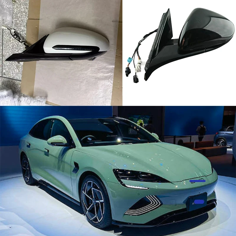 LHD 11+4+1 PIN Side Mirror Assembly For BYD SEAL 2022 2023 2024 2025 With BSD Blind Spot 360 Camera Electric Fold