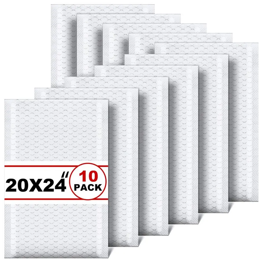

10 Pcs Extra Large Bubble Mailers 20 x 24 Inch Resealable Padded Envelopes Waterproof Shipping Packages Opaque Poly Packaging En