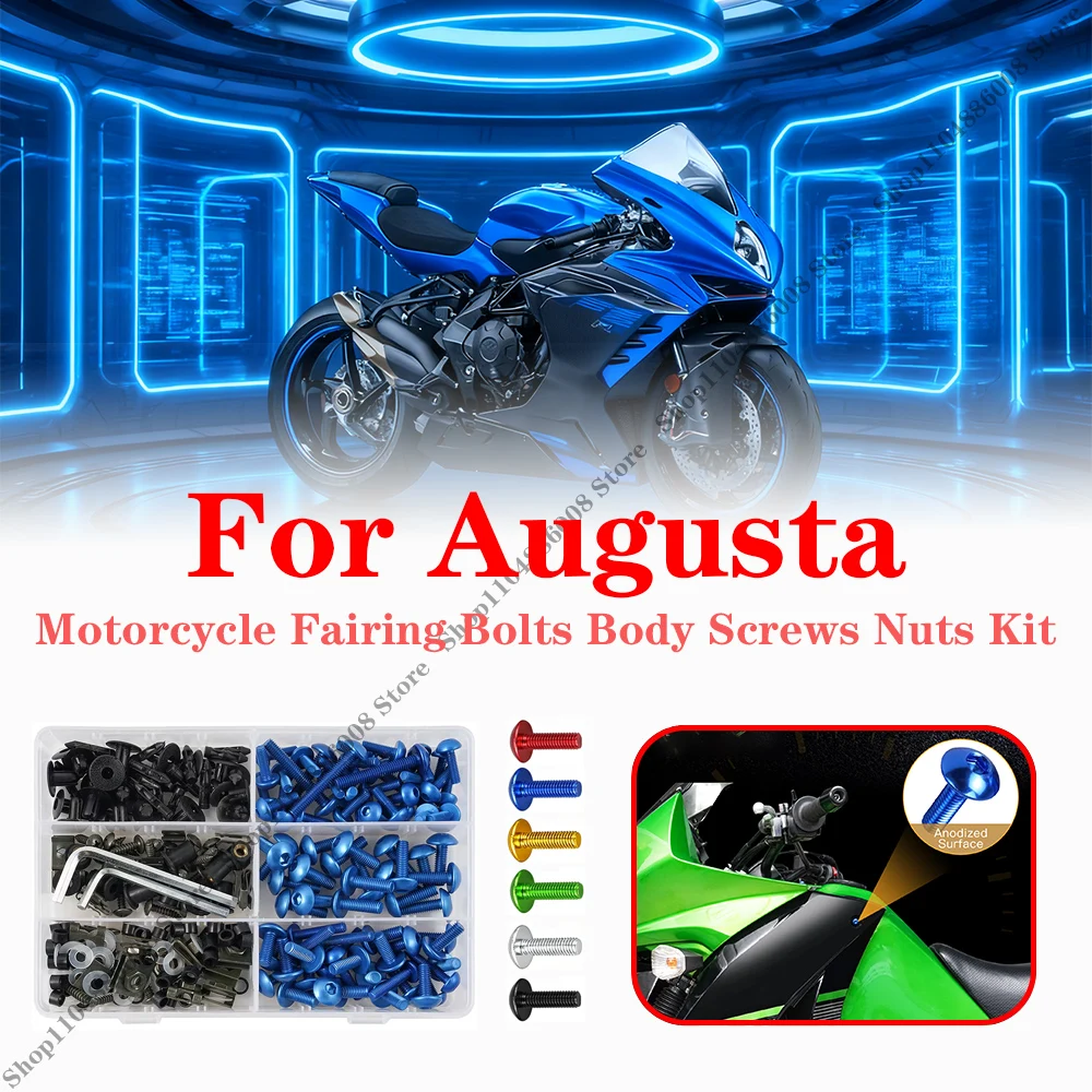

223PCS M5 M6 Fairing Bolts Screws Kit For Augusta F3 F4 Brutale Dragster Enduro Veloce Motorcycle Body Nuts Fastener Clips