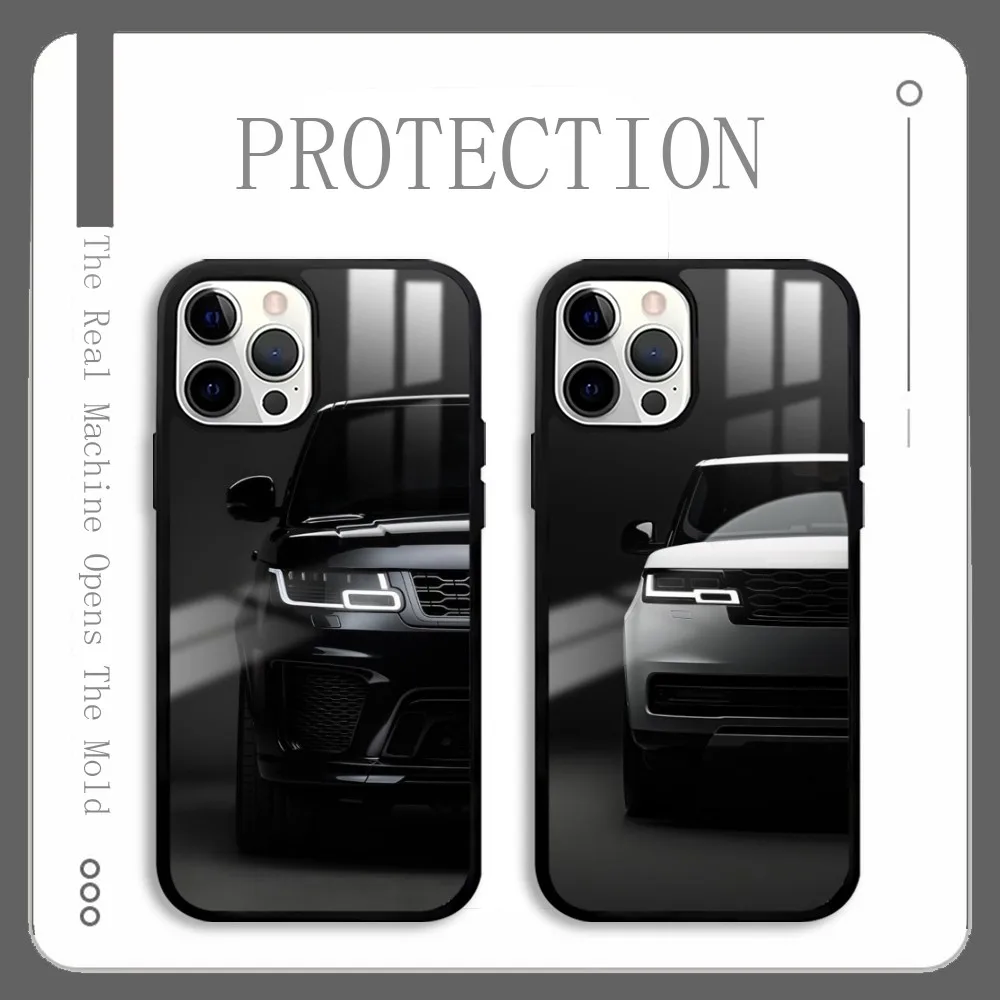 SUV Car L-Land R-Roveres Black Phone Case For IPhone 16 15 14 13 12 11 Pro Xs Max Mini Plus Celulares Hard Funda