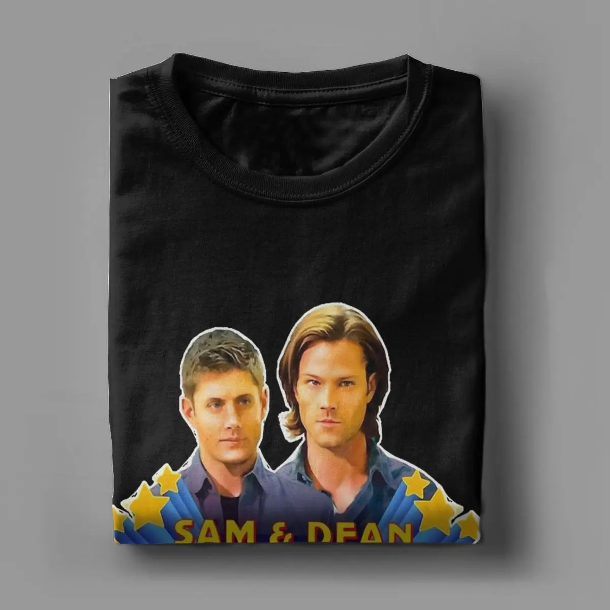 Men Sam & Dean Supernatural T Shirt 100% Cotton Clothing Novelty Short Sleeve Crew Neck Tees 4XL 5XL T-Shirts