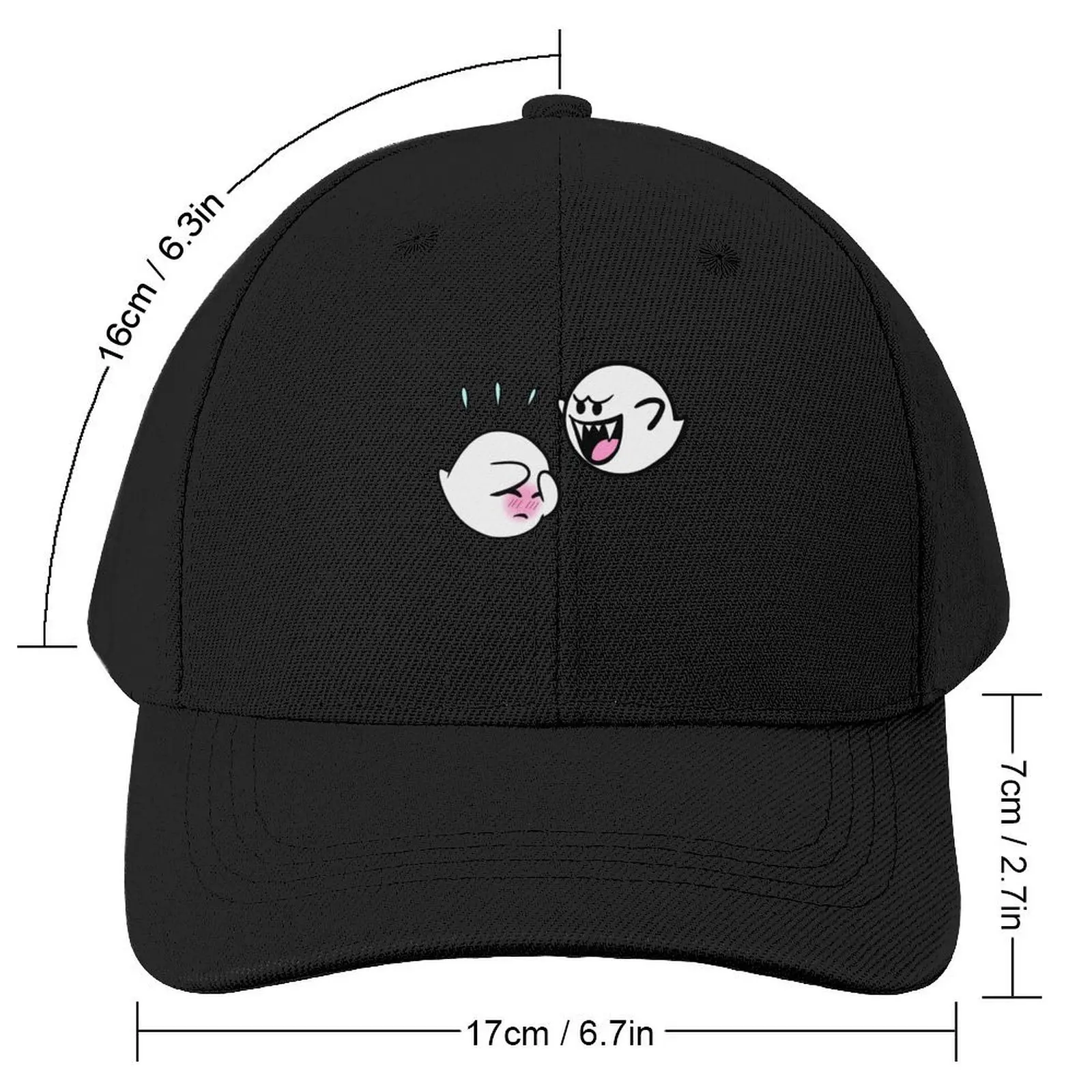 Cute Boo Baseball Cap party Hat foam party Hat black Caps Women Men's