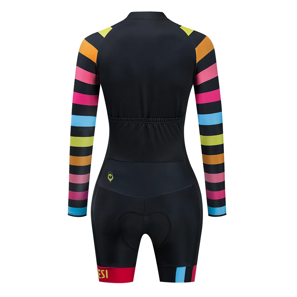 Frenesi Cycling Skinsuit for Women, Long Sleeves, Triathlon Cycling, Outdoor Tights, Triathlon Suit, Sport, Summer, 2025