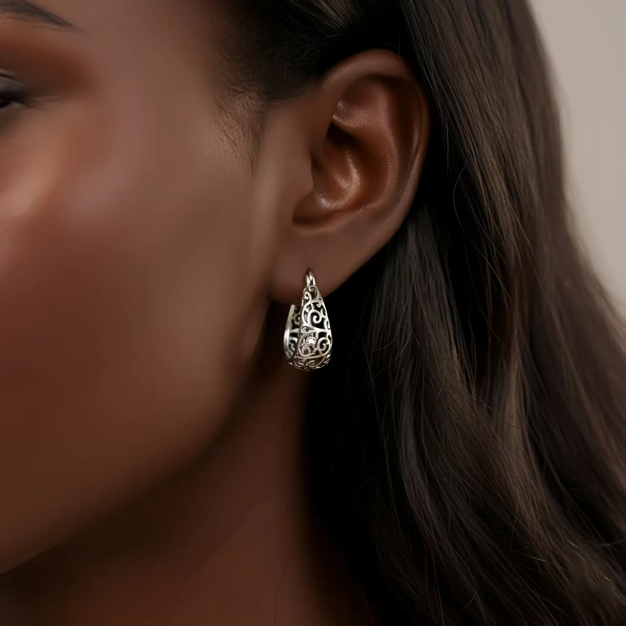 

925 Sterling Silver Vintage Vine Series Earring Jewelry Versatile Hoop Earrings for Women Jewelry Fine Birthday Party Gifts