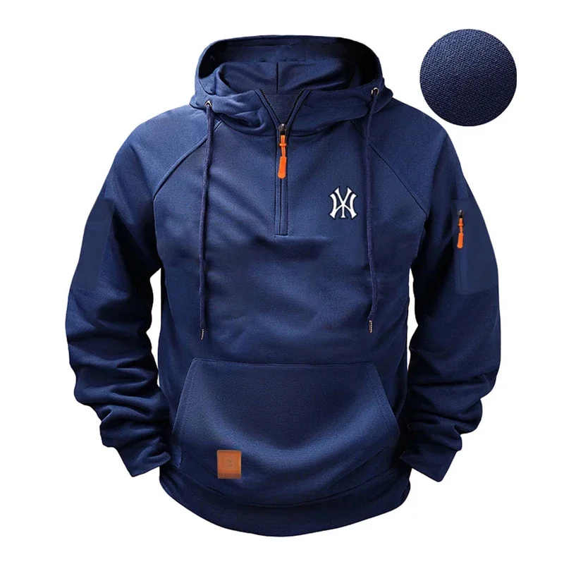 

Men's sweatshirts, sportswear, autumn casual solid zipper sweatshirts, sportswear, long-sleeved sweatshirts, sportswear