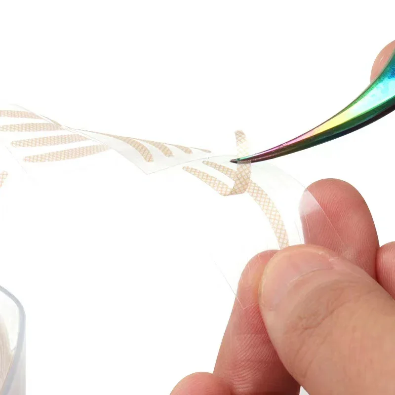 تحسس جلدة 600 قطعة شريط لاصق للجفن المزدوج ملصق غير مرئية الدانتيل رمش تمديد ذاتية اللصق تحت رمش الوسادة أداة الجمال