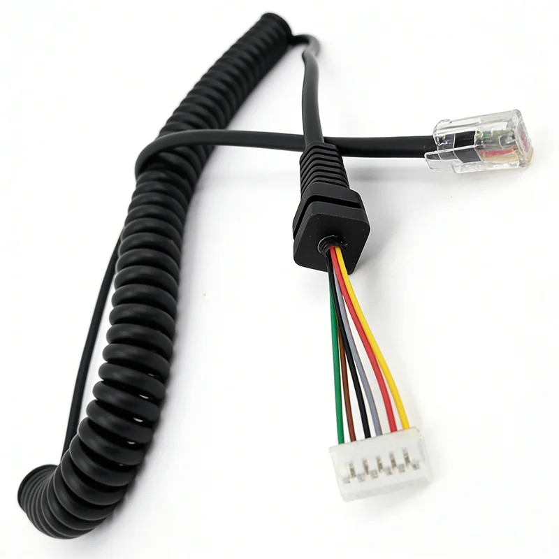 

Микрофонный кабель с динамиком радиолюбителя, провод для Yaesu MH-48A6J MH-42B6J, аксессуары для микрофонов