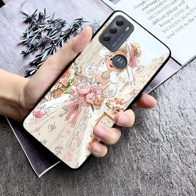 

Lovely Girl Phone Case For Motorola Moto G85 G55 G05 G14 G75 G31 G50 G10 G20 G30 G60 G13 G32 G84 G54 G53 G72 G24 Power