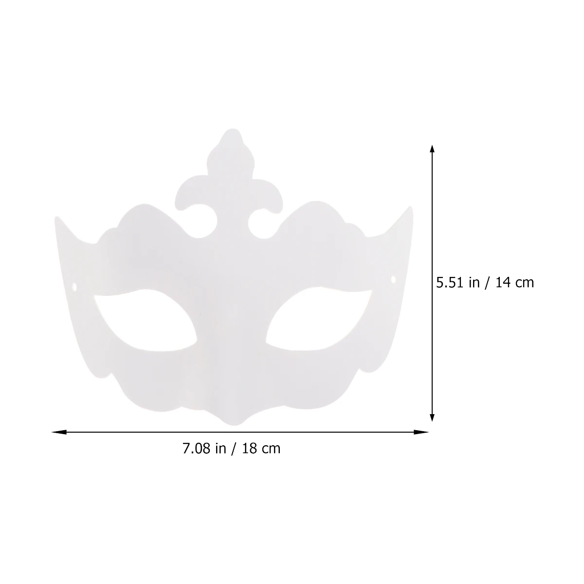 

10pcs Hand Painted Mask Lightweight Eco Friendly Pulp Blank Masquerade Party Wedding Prom Fashion Shows Accessory Cosplay