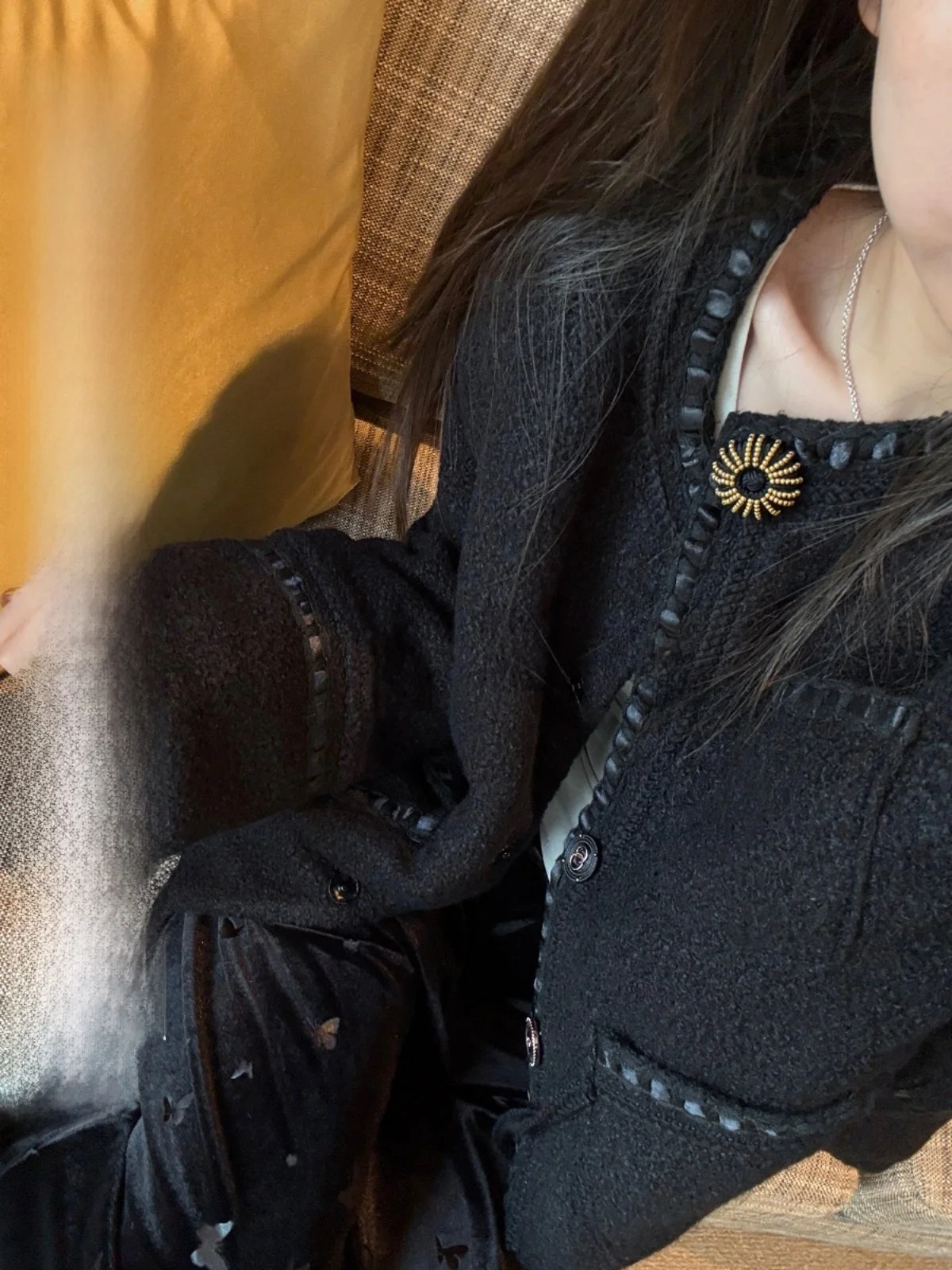 

Aeronline Limited Edition Autumn Winter Cotton Lined ort Women's Bla Ele Cardigan Outerwear Commute Sle Thiened...