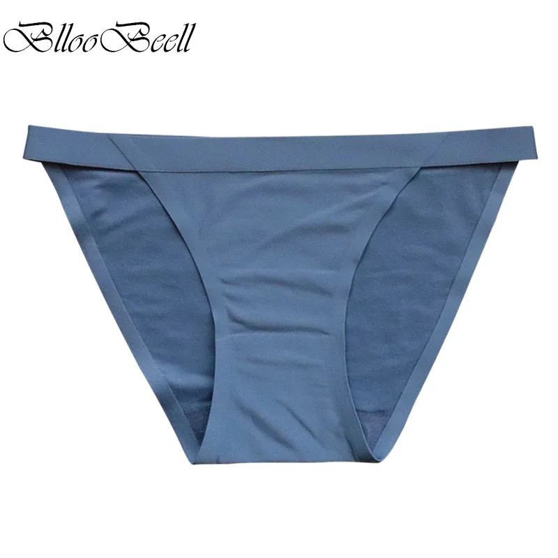 

High Quality Low Waist Women's Panties Underwear Sexy Seamless Briefs Solid Color Ladies High Elastic Underpants Female Lingerie