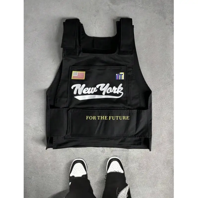 

Faionable Streetwear Sle Men's Vest R-Sle Letter Pattern ort Sve V-Ne Slim Fit for Middle-Aged And ly