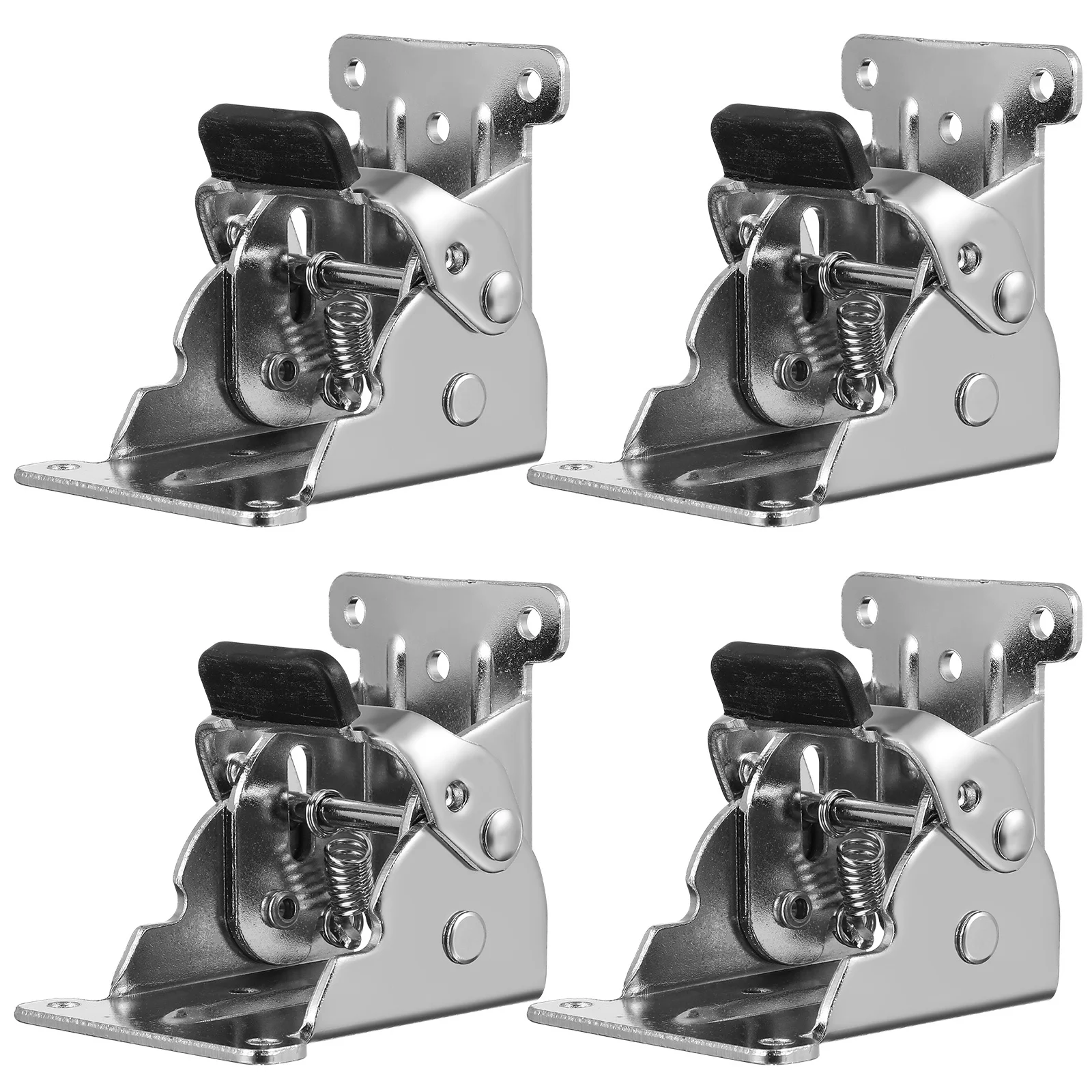 

4Pcs Folding Hinges Self Locking Heavy Duty Steel 90 Degree Folding Brackets for Table Bed Furniture Workbench