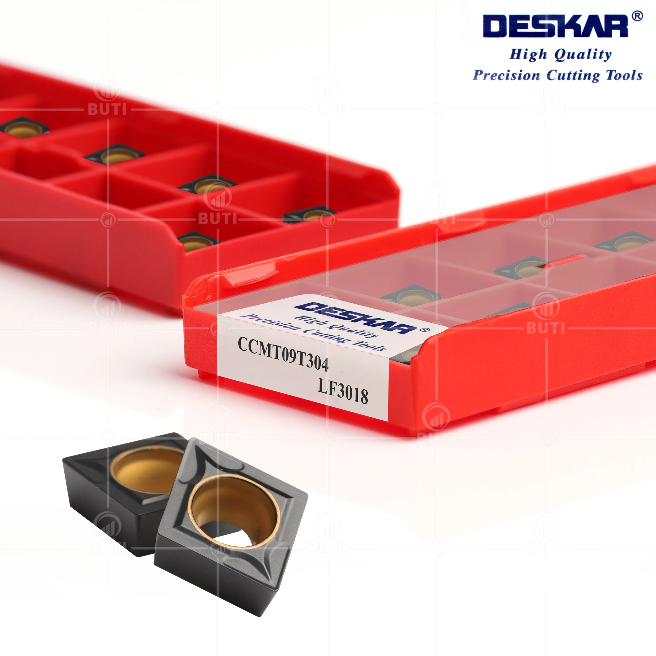 DESKAR 100% Original CCMT09T304 LF3018 Internal Turning Tools CNC Lathe Cutter Blades Cutting Carbide Inserts Used For Cast Iron