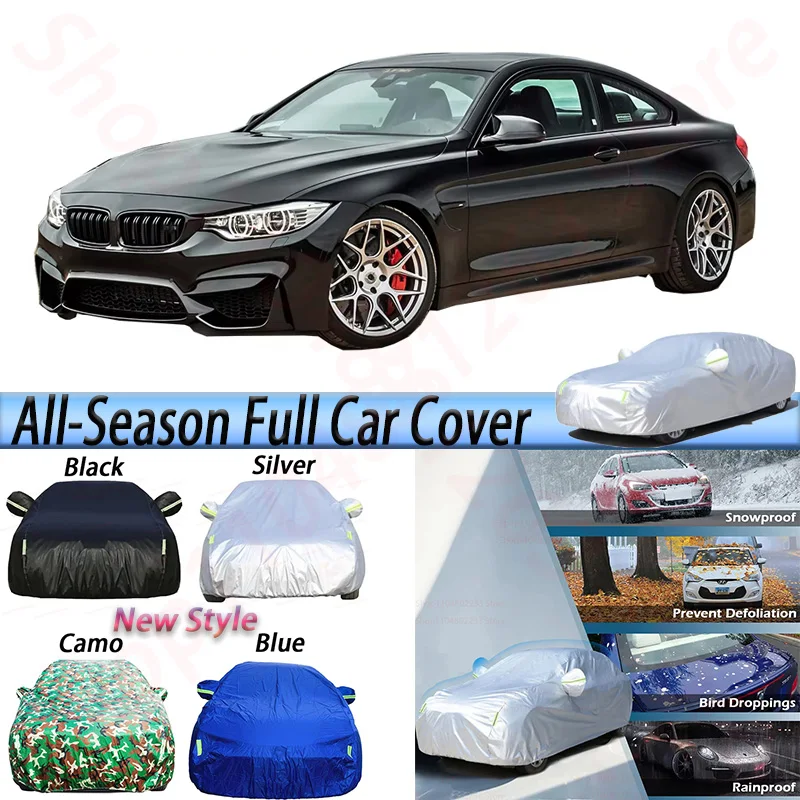 

Waterproof Car Cover For BMW M4 2014-2022 Auto Outdoor Summer Anti-UV Sun Shade Winter Snow Rain Resistant Cover Windproof