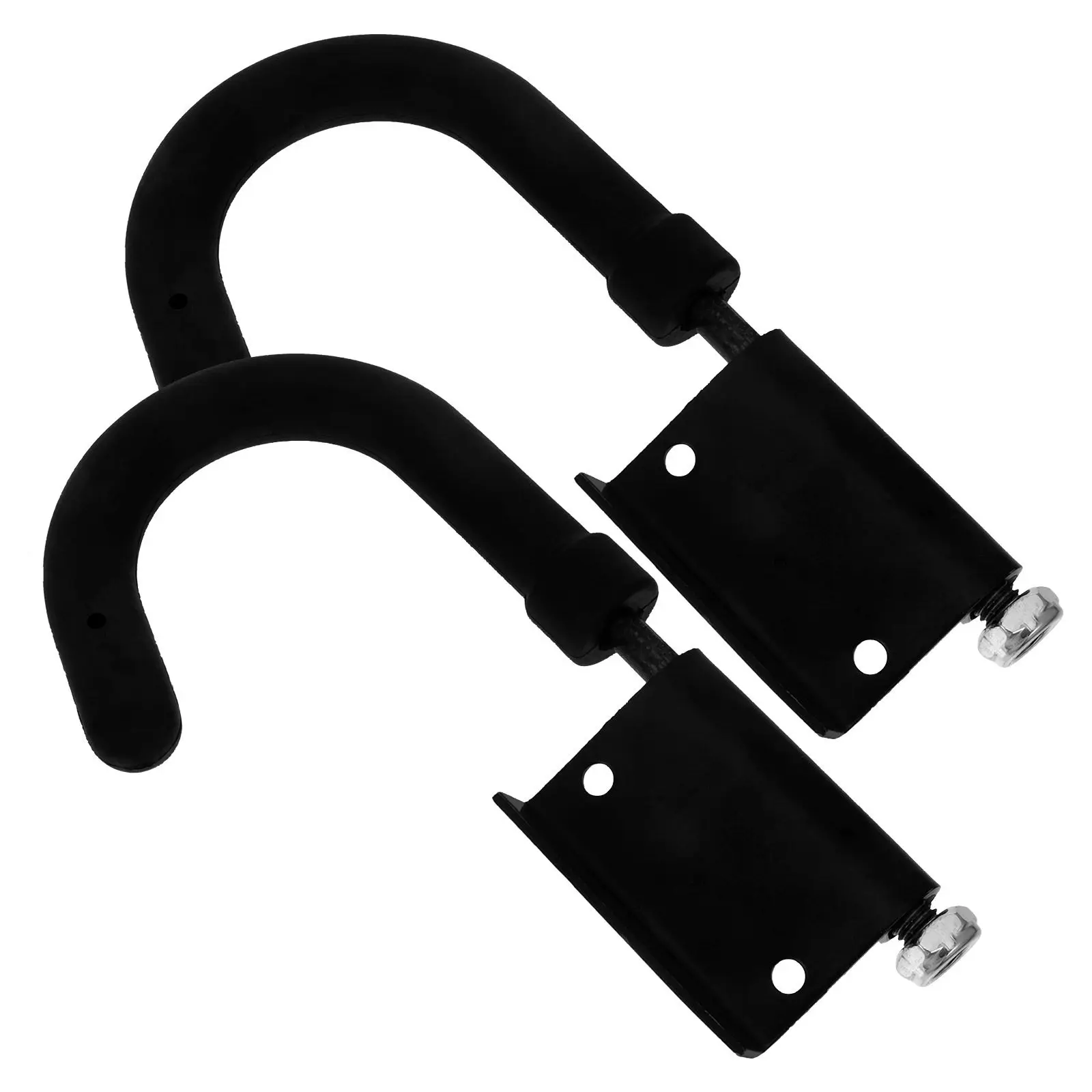 2Pcs Ladder Hooks Heavy Duty Stainless Steel Rubber Roof Hook Kit for Ladder Safety and Accident Prevention Outdoors