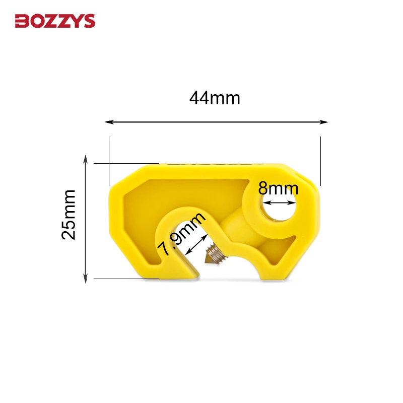 BOZZYS Simple Circuit Breaker Lockout With Lockout-Tagout Device Pa Material Lock All Kinds Of Circuit Breakers