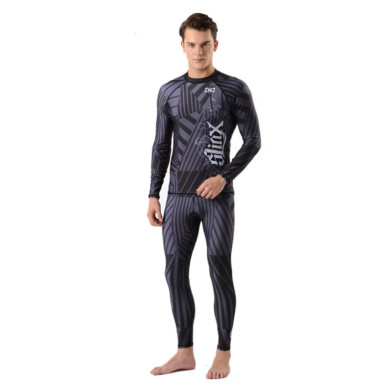 SLINX 0.5MM Lycra Men Wet Suit Anti UV Beachwear Diving Skin Seaside Clothing Jacket Elastic Surf Windsurf Swimwear Black