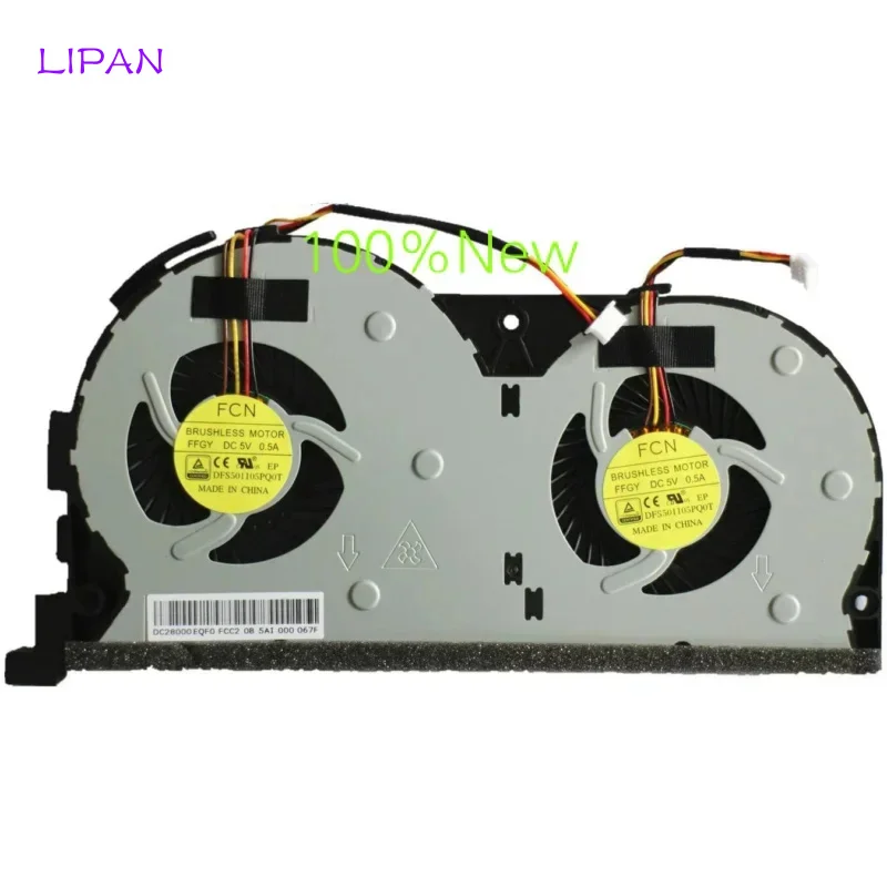 L New Original CPU Fan For Lenovo Y50 Y50-70 Y50-70AM Y50-80 Y50-70AF DC28000EQF0  DC28000EQS0, EG60070S1-C060-S99