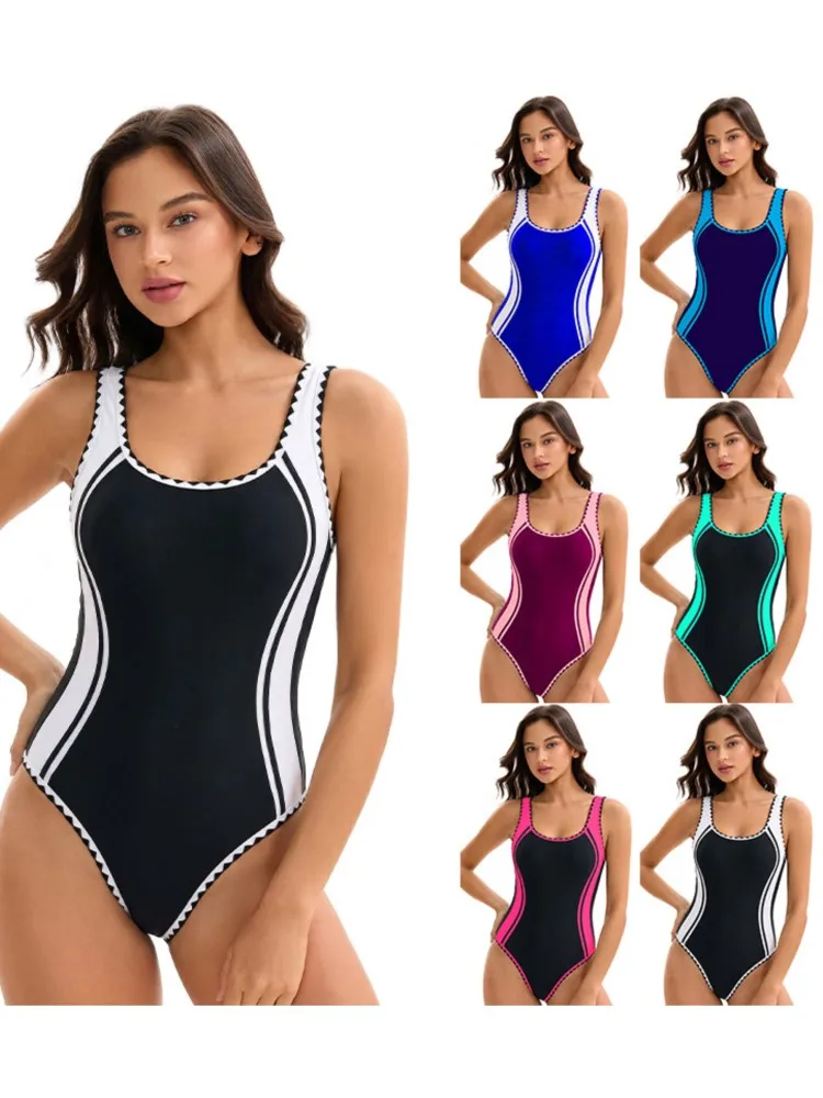 High Waist Sexy Swimsuit Women Summer Bathing Suit Bikini Set Sleeveless Swimwear Beach Swimming Suit For Female Купальник