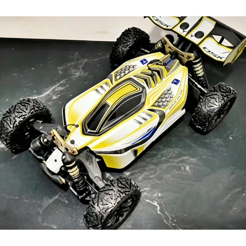 DSK 1/8 Dragon Scale Knight RC Car Electric RC Buggy 4WD Brushless TX90 High Speed Off Road Car Model Adult Toys Gift Leilaluo