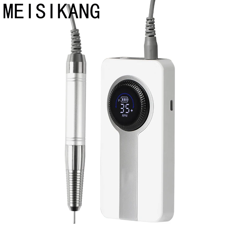 ポータブル35000RPMネイルドリルマシン充電式電動ブラシレスネイルドリルマシン低騒音マニキュアネイルジェルポリッシャー