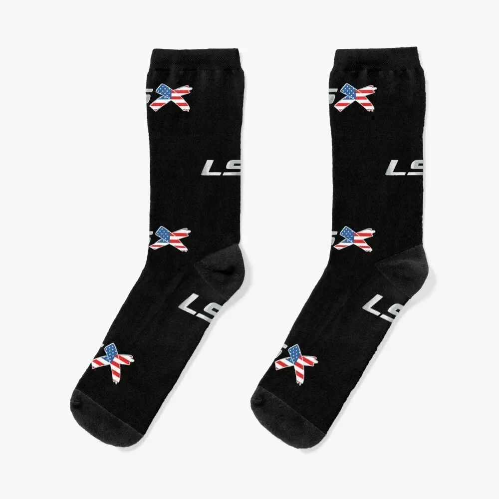 

LSX Chrome 427 Bald Eagle Power USA Socks Novelties winter kawaii designer brand Socks Male Women's