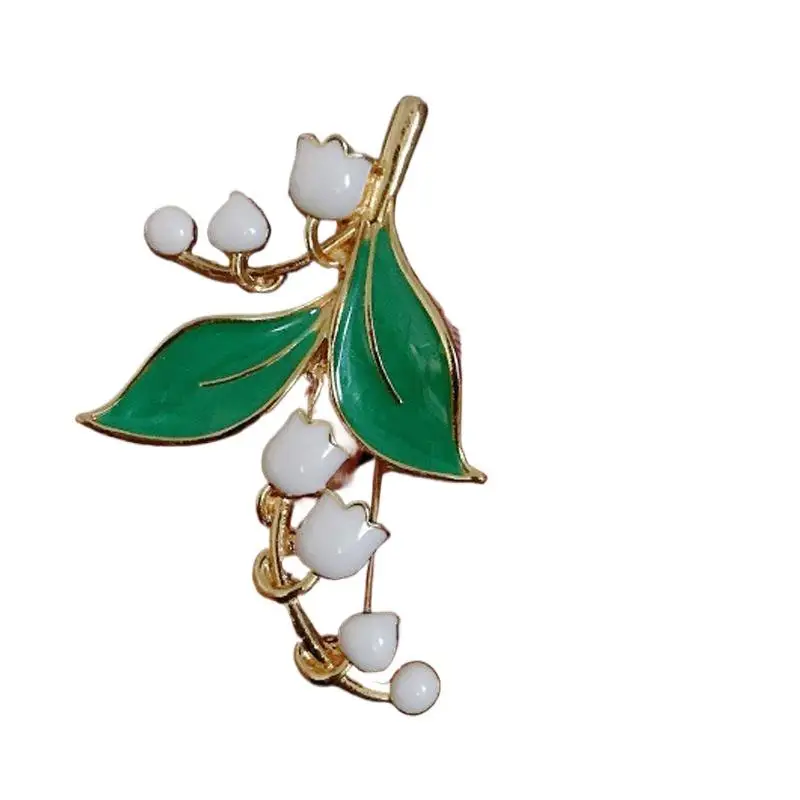 Fashion Pastoral-Style Ma Ling Orchid Brooch For Women Clothing Coat Accessory Gift