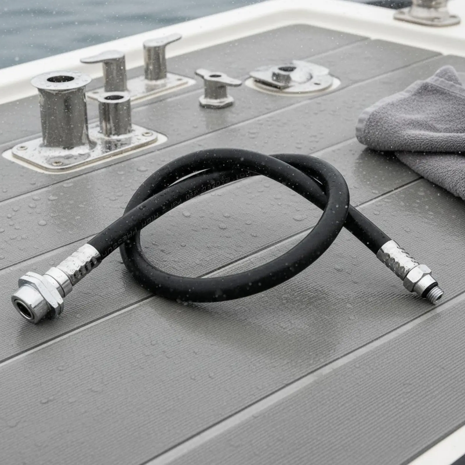 Drysuit Inflation Hose Brass Fitting Drysuit Hose Diving Inflation Tube Long-Lasting Diving Accessory Flexible