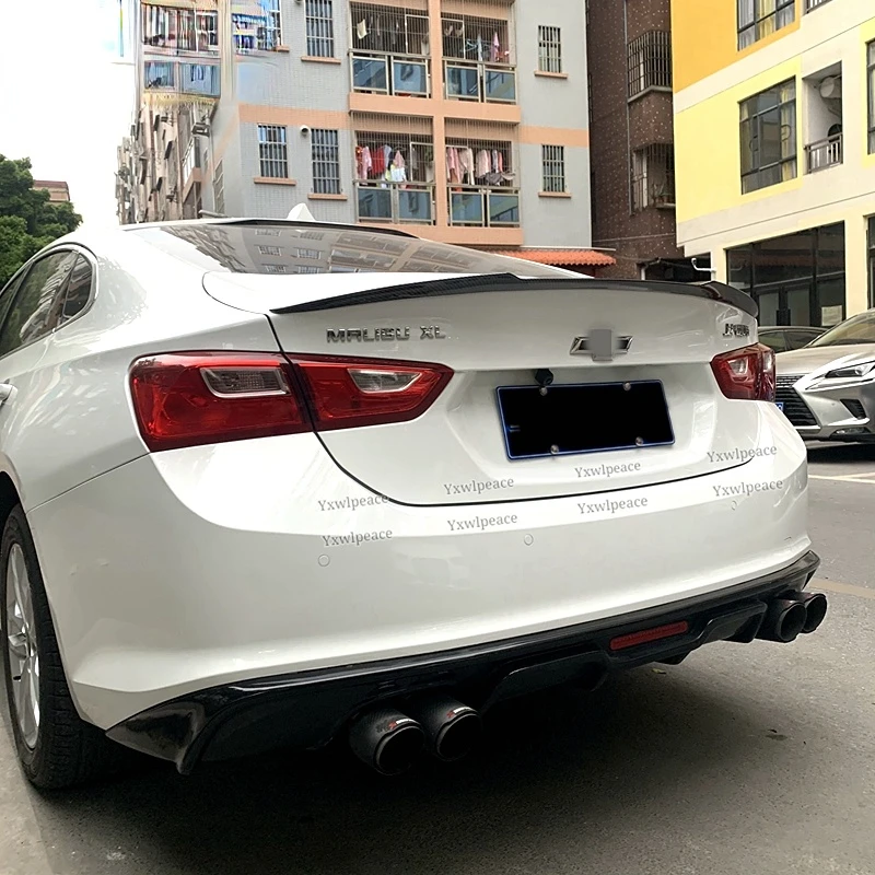 For Chevrolet Malibu XL Spoiler 2016-2022 High Quality ABS Plastic Rear Trunk Lip Spoiler Car Rear Wing Decoration