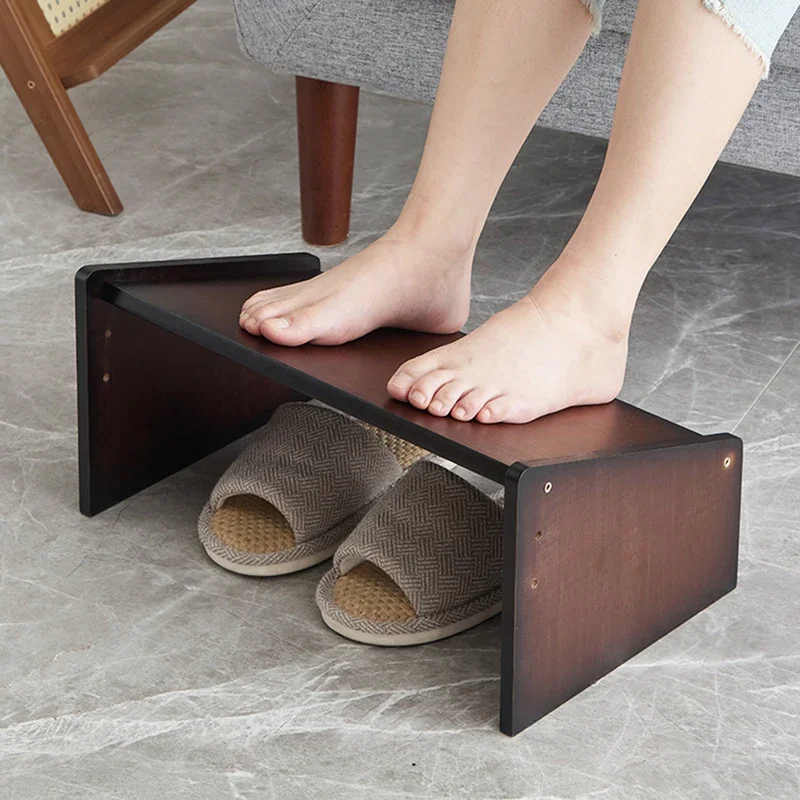 Office Hallway Portable Foot Stool Shelves Modern Wooden Relax Living Room Foot Stool Moveable Tabouret Taburetes Furniture