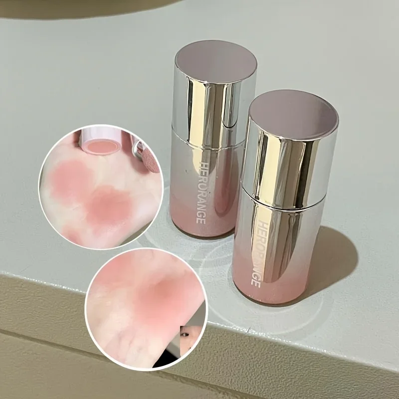Blush liquido in stick, con punta in spugna, adatto per labbra e guance, correzione del colore impermeabile e duraturo