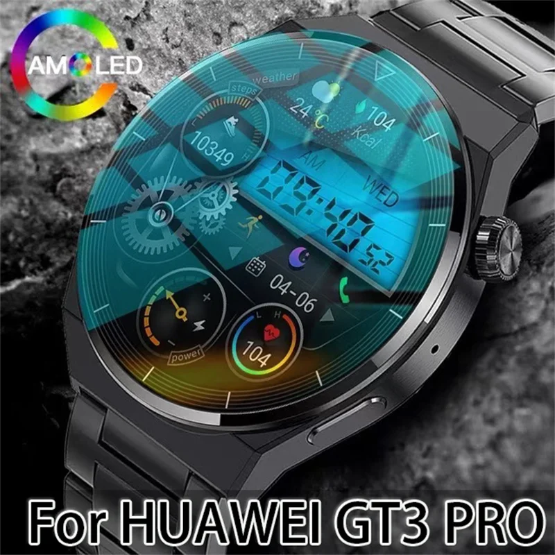 

For Huawei Xiaomi GT3 Pro Smart Watch Men AMOLED 390*390 HD Screen Heart Rate Bluetooth Call IP68 Waterproof SmartWatch 2024 New