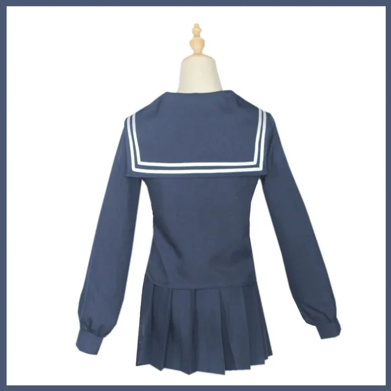 Anime My Hero Academia Cross My Body Himiko Toga Cosplay Costume Japanese JK School Uniform Wig Woman Sexy Sailor Suit 5ftu^ 5ft