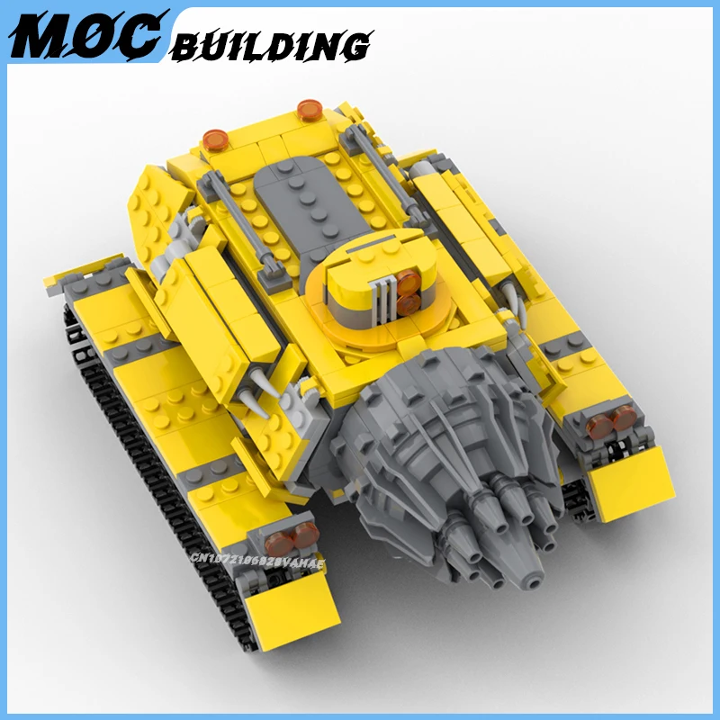 

MOC Building Blocks Space Series Cave Rock Mining Vehicle Model DIY Assembly Bricks Creative Tank Chariot Car Toys Xmas Gifts