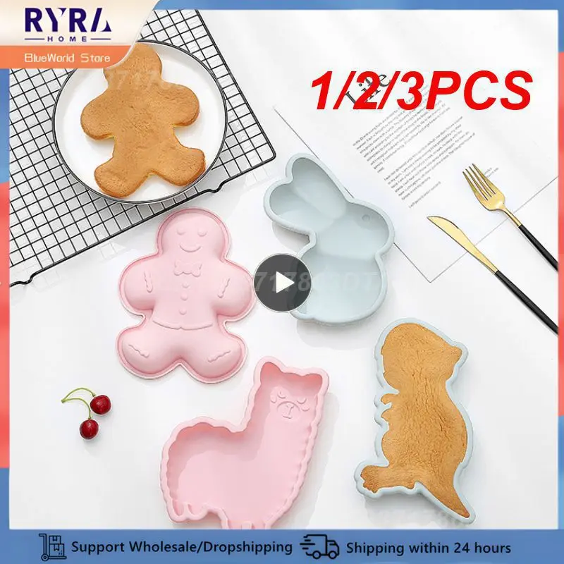 1/2/3PCS Alpaca Rabbit Silicone Molds Cake Table Decoration & Accessories Chocolate Candy Dessert Cupcake Kitchen Accessories