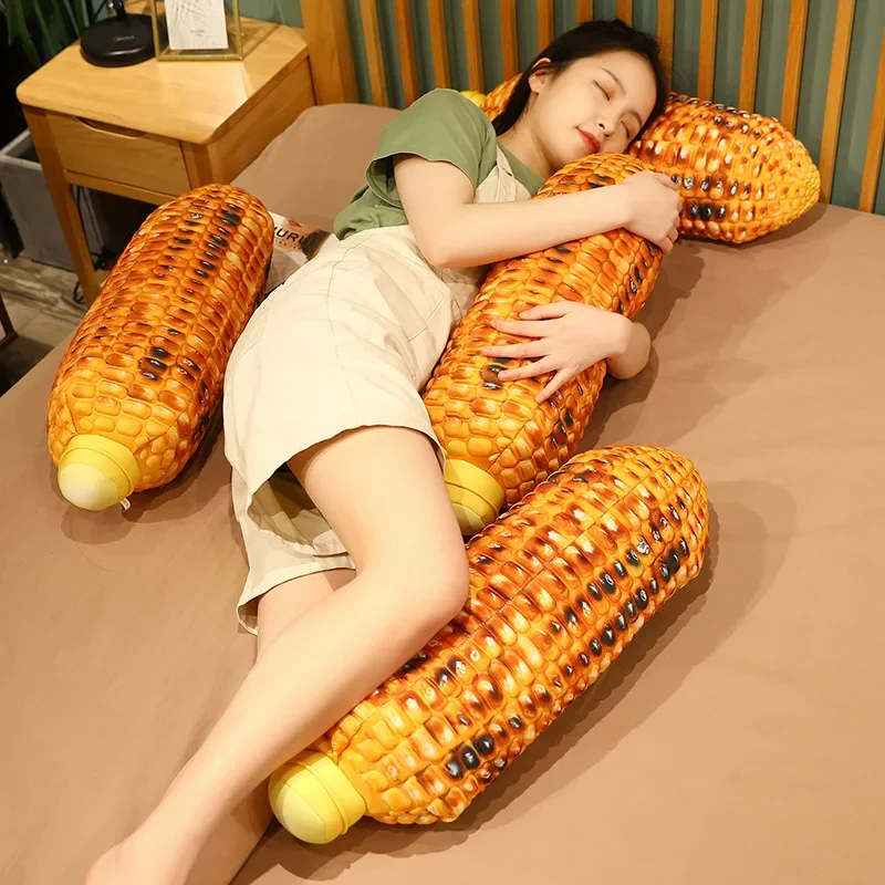 Simulated Corn Pillow, Sofa Pillow, Long Sleeping Pillow on Bed, Girls Dormitory Bedroom Pillow, Soft and Comfortable