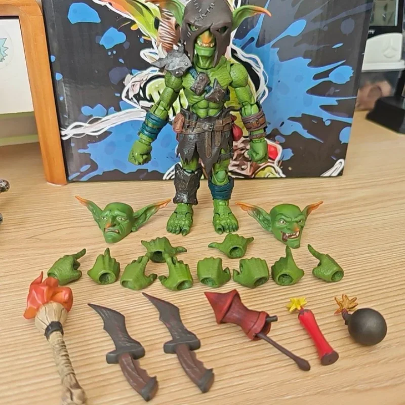 

New Spot Knight Fishman Action Figure Model Tribe Blade Abyss Archer Wave Chief Mobile Creative Collectible Ornament Fans Gift