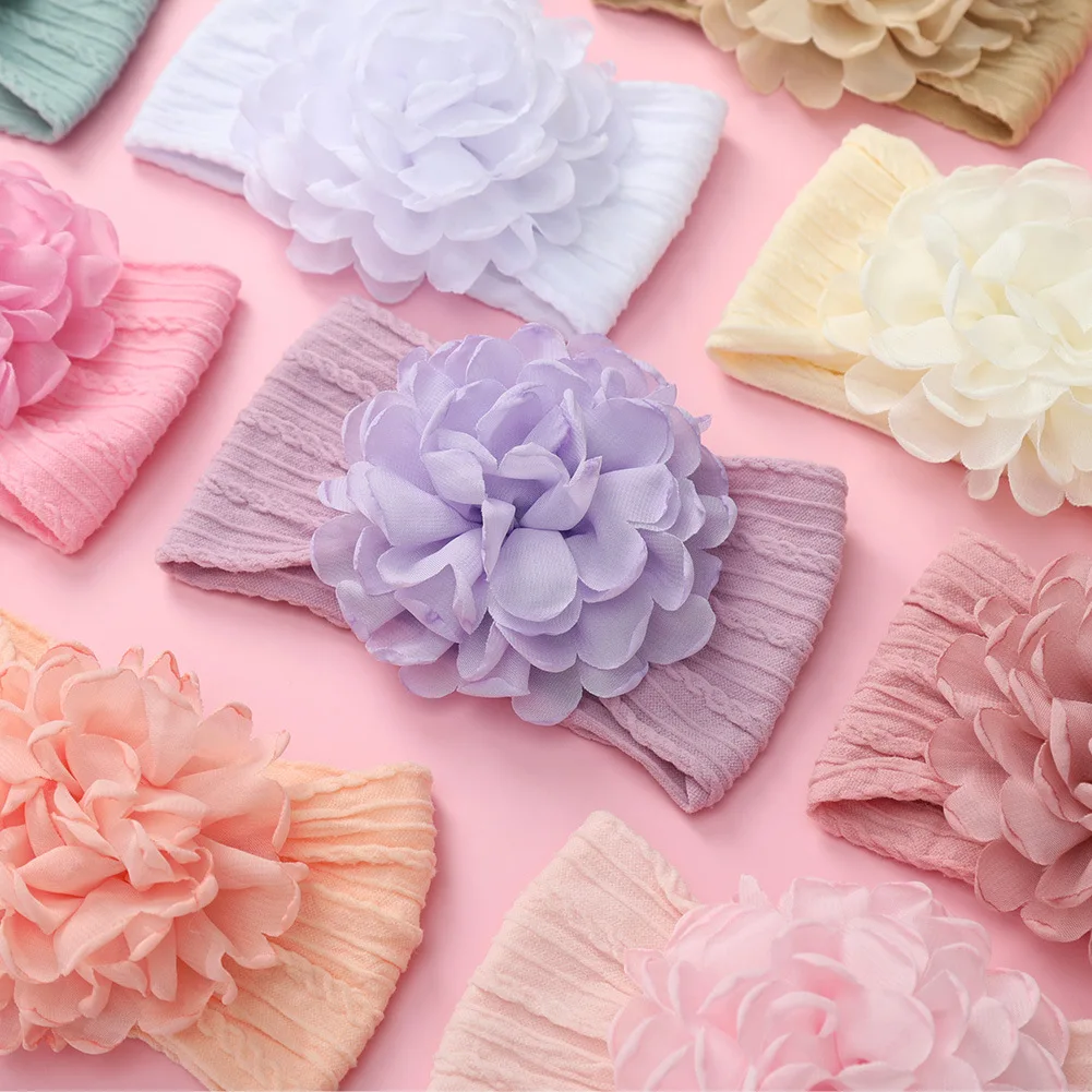 24pc/lot baby headband flower nylon headband newborn girls kid hair accessories Nylon Girls headwrap hairband tiara Kid Headwear